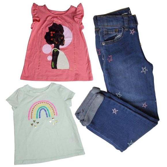 Cat & Jack Other - Size 5T Bundle Tees & Jeans